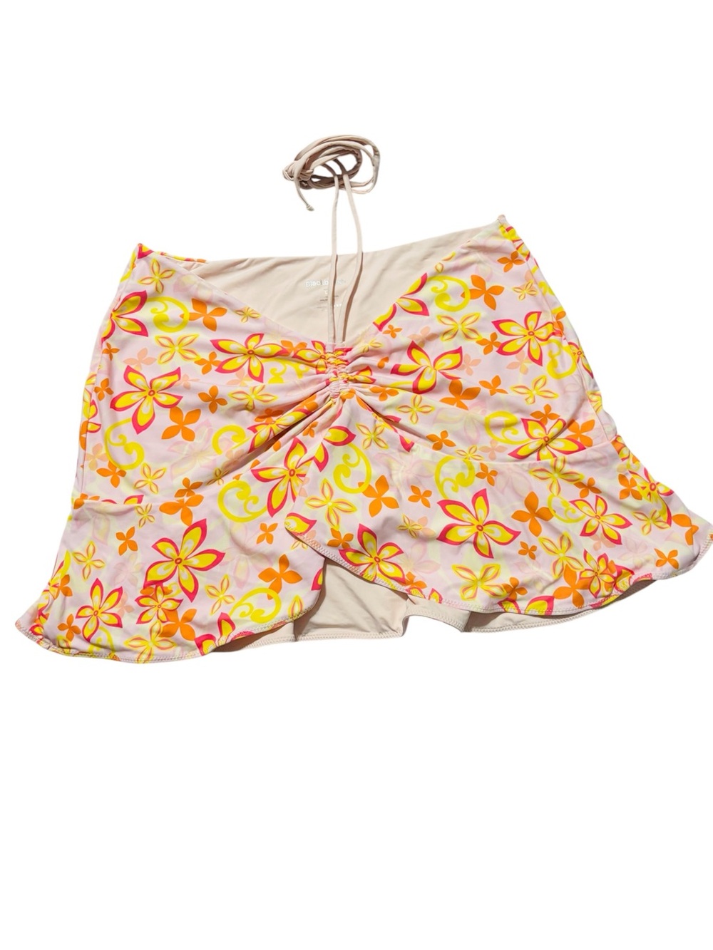 NWOT Blackbough Floral Tie-Front Swim Top Cover-Up Size Large
